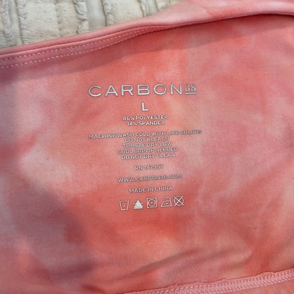CARBON 38 SUPER SOFT ONE SHOULDER SPORTS BRA - pink tiedye - Picture 4 of 4